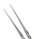 COOLEY MICRO TISSUE PLIERS, MULTIPLE TEETH, STRAIGHT, 18CM 1
