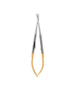 CURVED CASTROVIEJO PERMA SHARP NEEDLE HOLDER, 14 CM