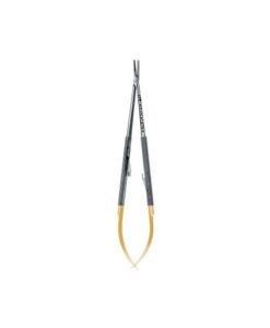 STRAIGHT CASTROVIEJO PERMA SHARP NEEDLE HOLDER, 18 CM